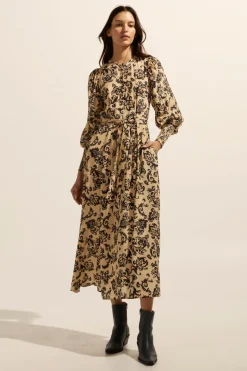 Tangent Dress-Ochre Floral|zoe kratzmann Online