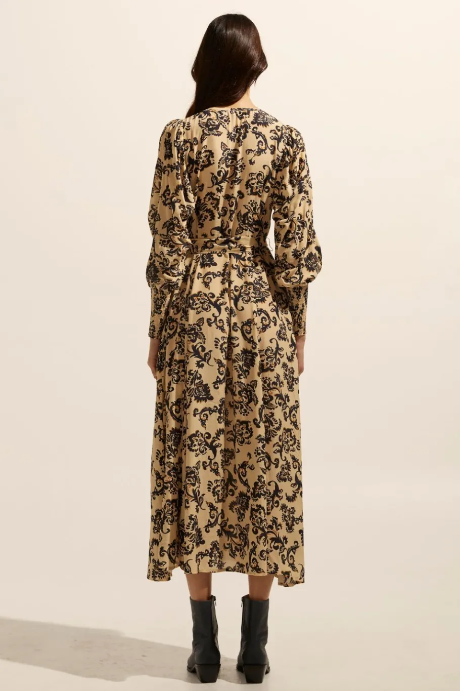 Tangent Dress-Ochre Floral|zoe kratzmann Online