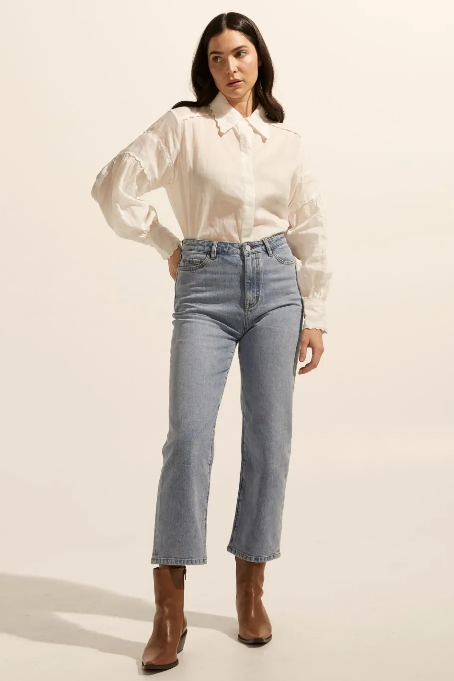 Tariff Jean-Washed Denim|zoe kratzmann