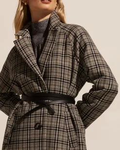 Transit Coat-Black Check|zoe kratzmann Outlet