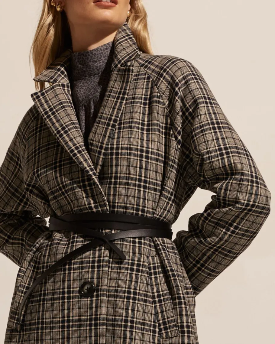 Transit Coat-Black Check|zoe kratzmann Outlet