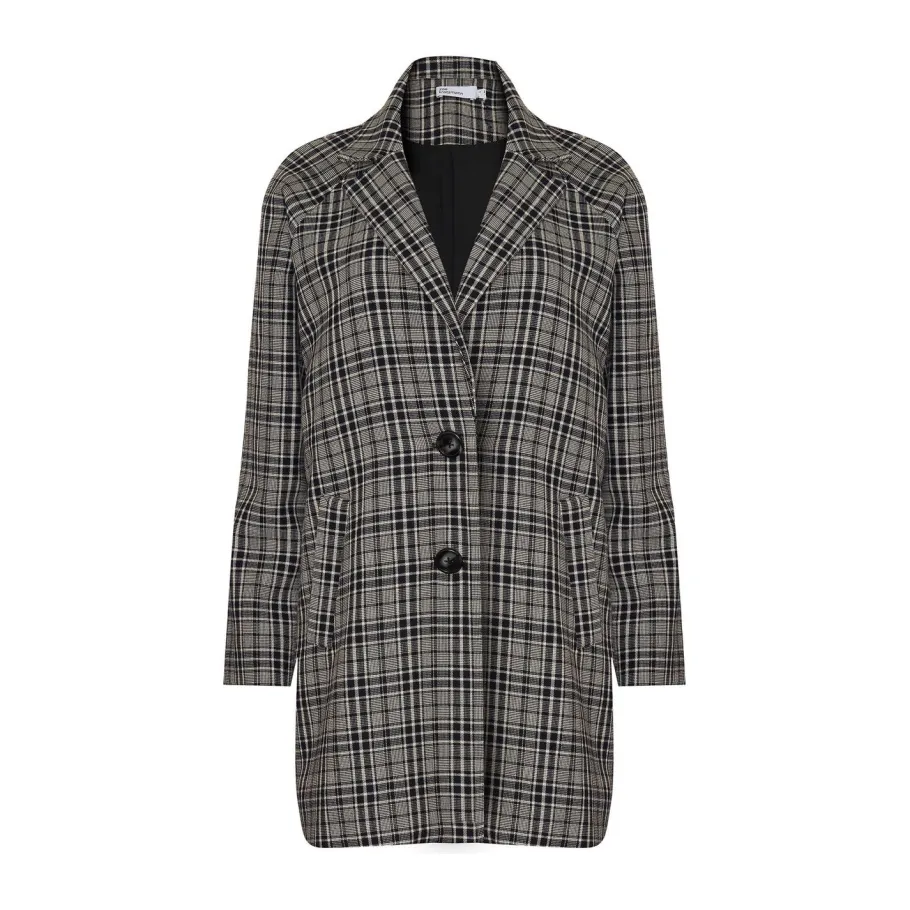 Transit Coat-Black Check|zoe kratzmann Outlet