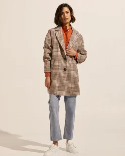 Transit Coat-Musk Check|zoe kratzmann