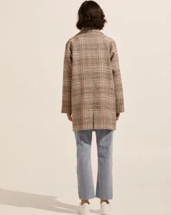 Transit Coat-Musk Check|zoe kratzmann
