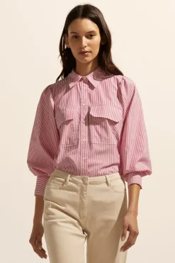 Underpin Top-Magenta Stripe|zoe kratzmann