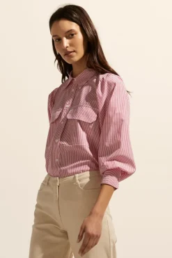 Underpin Top-Magenta Stripe|zoe kratzmann