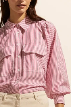 Underpin Top-Magenta Stripe|zoe kratzmann