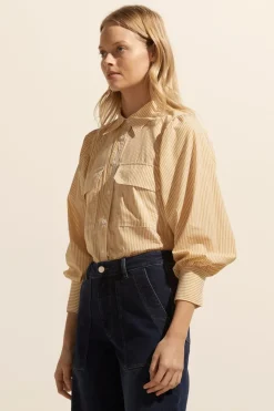 Underpin Top-Ochre Stripe|zoe kratzmann Discount