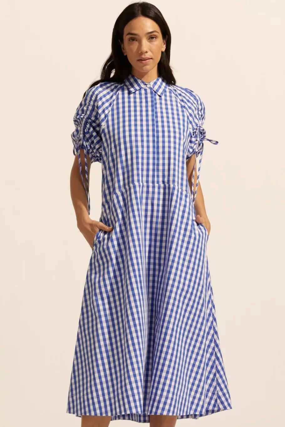 Urge Dress-Azure Gingham Check|zoe kratzmann Best