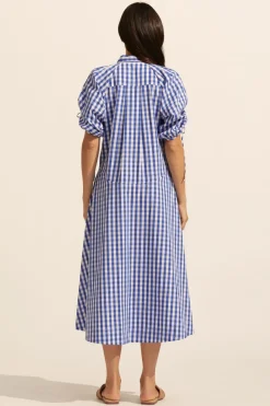Urge Dress-Azure Gingham Check|zoe kratzmann Best