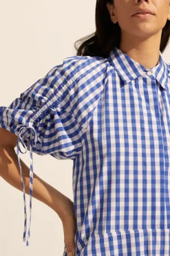 Urge Dress-Azure Gingham Check|zoe kratzmann Best