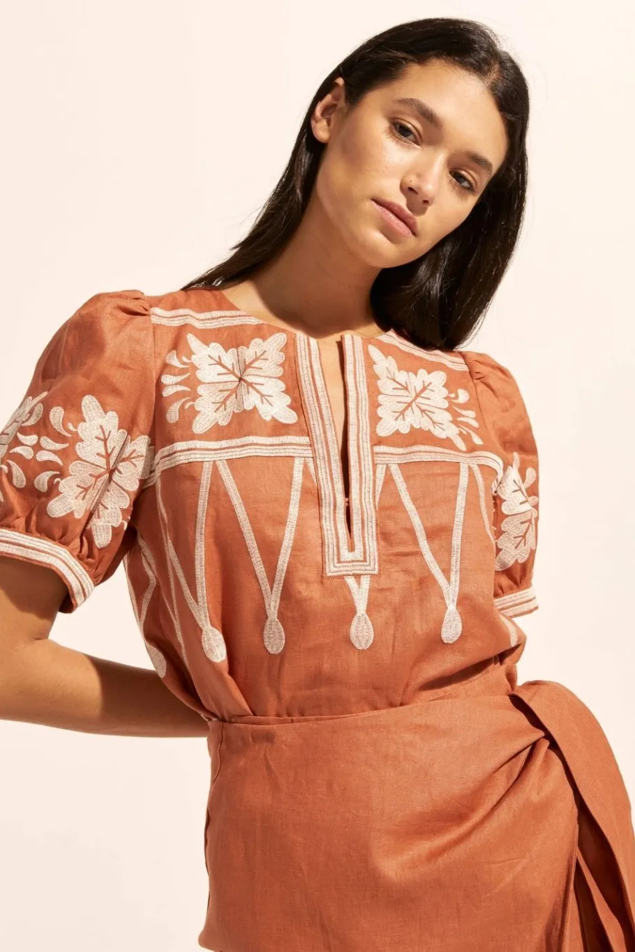 Venture Top-Ginger Embroid|zoe kratzmann Hot