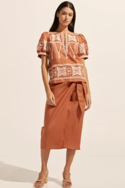 Venture Top-Ginger Embroid|zoe kratzmann Hot