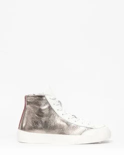 Wrangler Sneaker-Gunmetal Leather|zoe kratzmann Hot